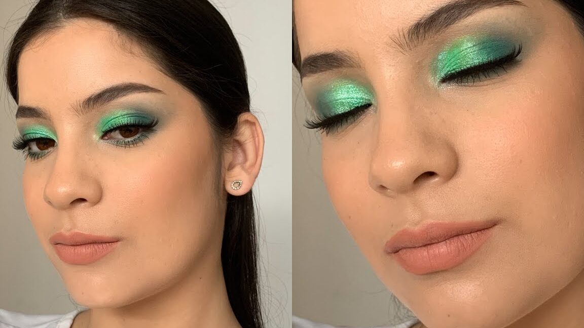 Maquillaje para vestido verde agua marina: cómo elegir el tono perfecto de sombra de ojos, labial y rubor
